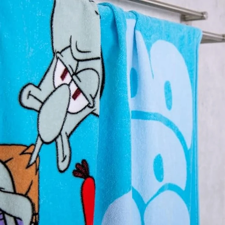 SpongeBob Velourstuch Badetuch Strandtuch 75x150 cm 100% Baumwolle – Bild 4