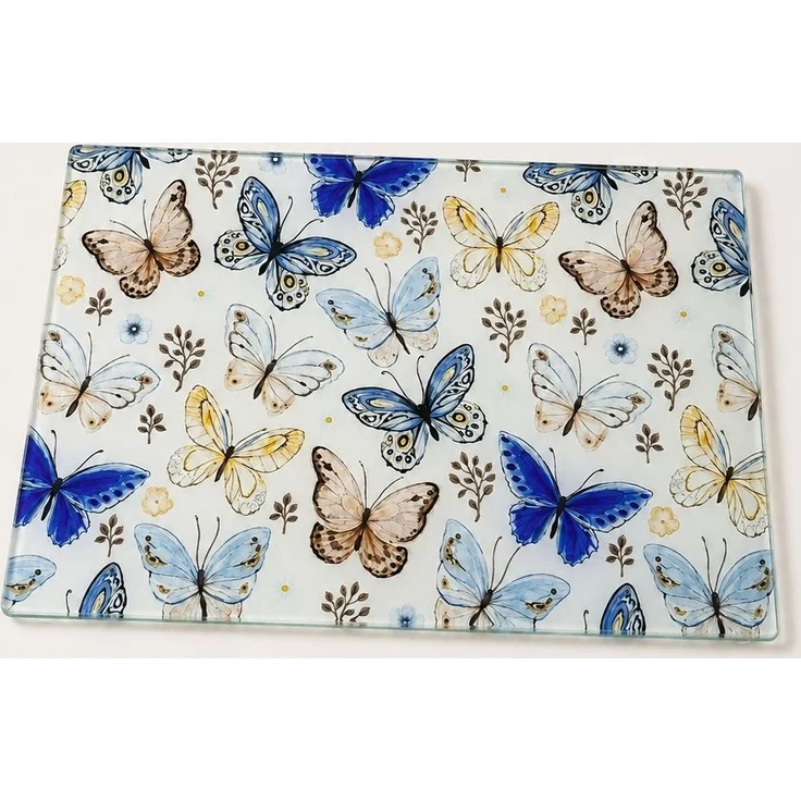 Hermia Concept 'Cms - 1040 - Butterfly' Glasschneidebrett, Mehrfarbig, 35 x 25 x 0,4 cm – Bild 2