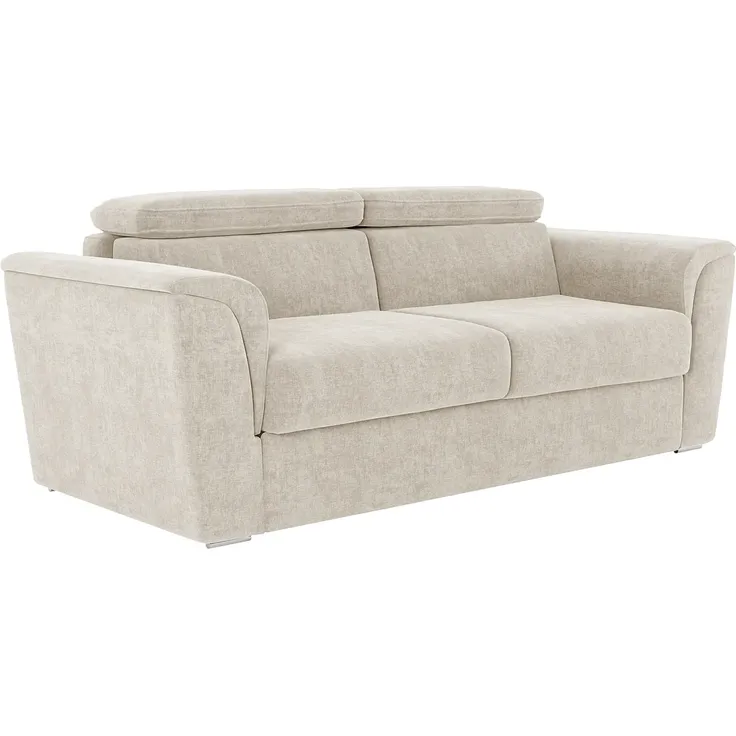 Vente-unique - RIZORA Sofa Stoff Beige - B 223 cm96 cm x H 95 cm x L 230 cm – Bild 4