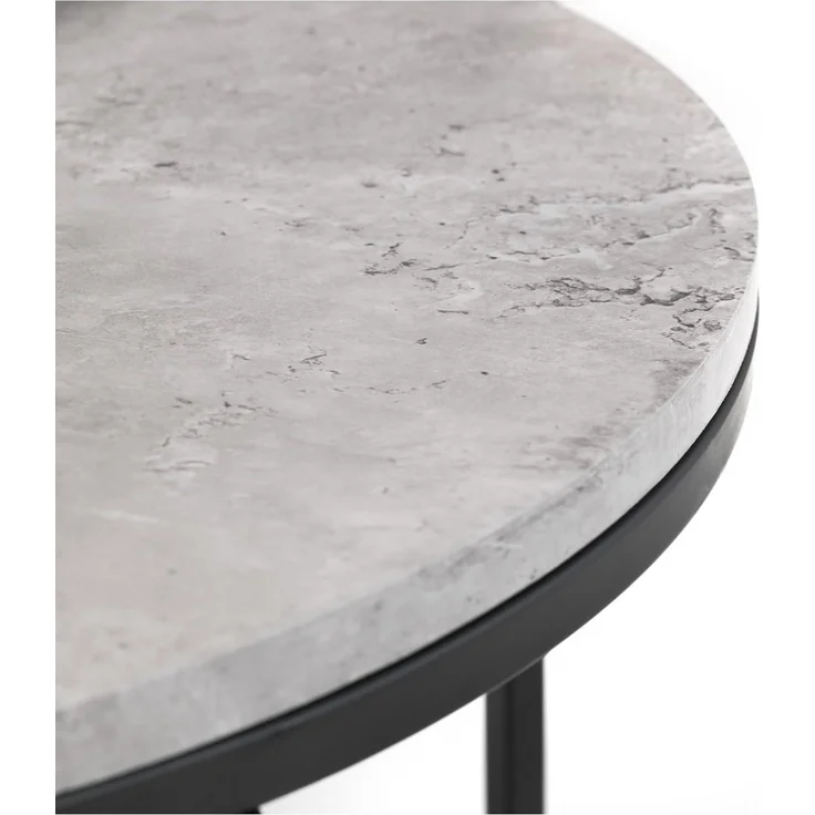 Julian Bowen Runder Couchtisch „Staten“, in Satzform, Betonoptik – Bild 6