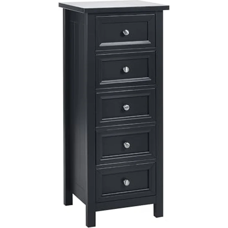 Julian Bowen Maine Kommode mit 5 Schubladen, Anthrazit, Holzwerkstoff, Einheitsgröße – Bild 3