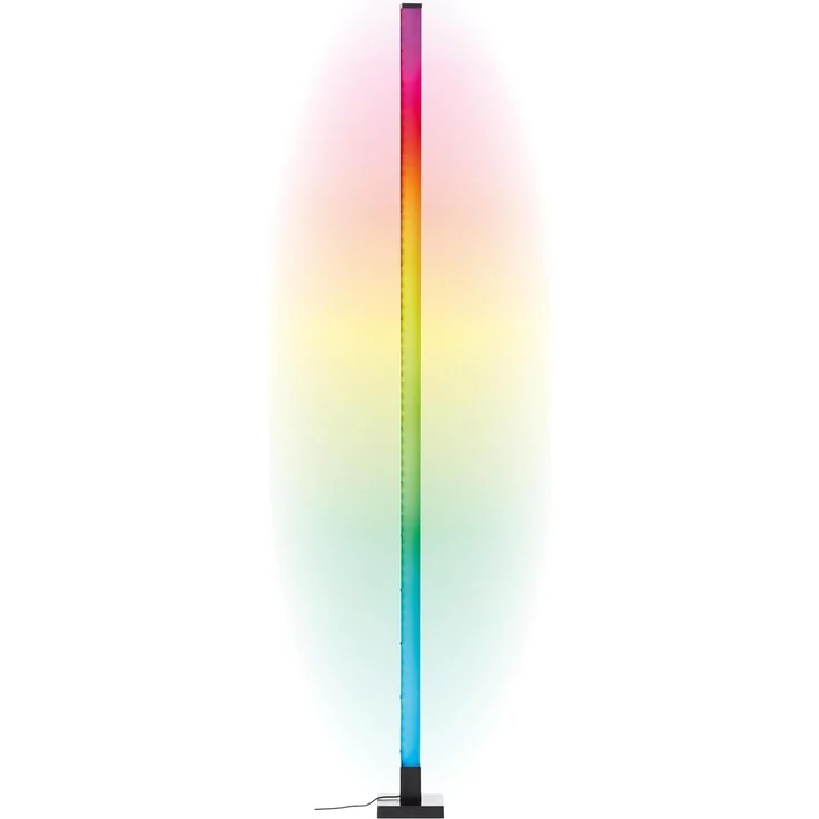 BreLight LED Stehlampe Neele LED Stehleuchte, Dimmer, Dimmfunktion, dimmbar über Fernbedienung, LED fest integriert, RGB, 150 cm, digitales RGB, Musiksensor, zerlegt mit Aufbauanleitung – Bild 1
