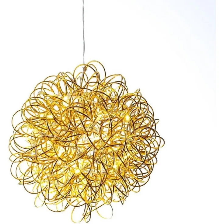 MARELIDA LED Kugelleuchte LED 3D Drahtkugel SPHERE Leuchtkugel Ball 30cm 50LED Draht für Außen, LED Classic, warmweiß (2100K bis 3000K)