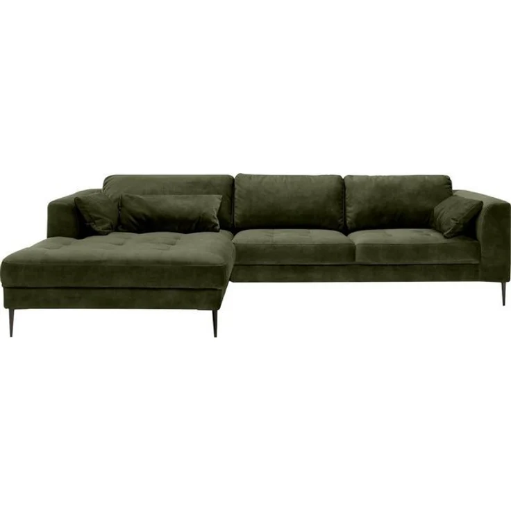 TRENDMANUFAKTUR Ecksofa Luzi, wahlweise mit Schlaffunktion und Bettkasten bestellbar, L-Form, Designsofa mit tollem Sitzkomfort, Metallfüße schwarz, Breite 280 cm – Bild 4