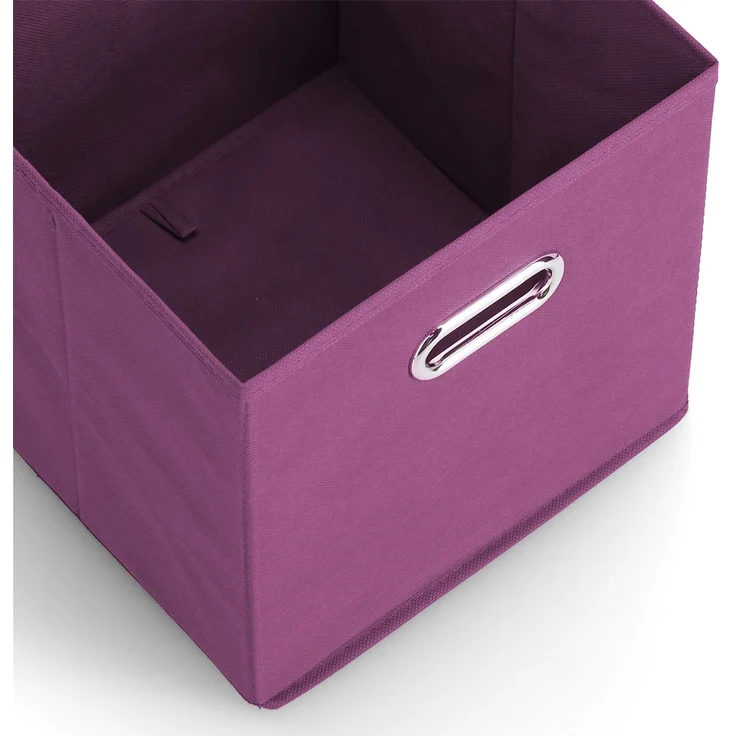 Kleine Aufbewahrungsbox mit Griff, Vlies - Lila – Bild 2