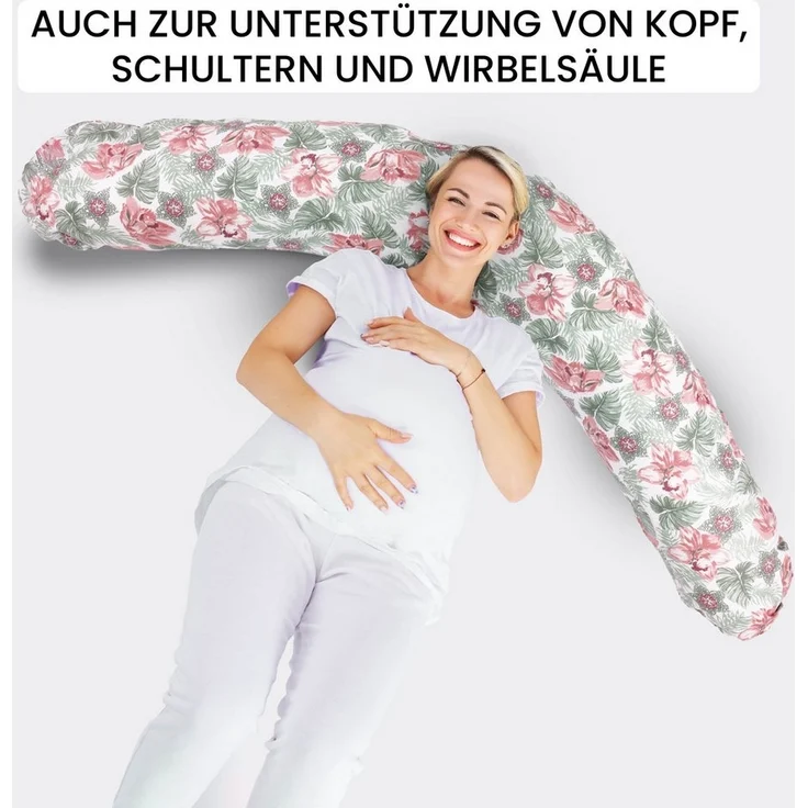 Amilian Stillkissen XXL - Seitenschläferkissen - Schwangerschaftskissen - Lagerungskissen, Pregnancy Pillow - Stillkissen 170 cm - Body Pillow - Schlafkissen Seitenschläfer, Seitenschläferkissen Schwangerschaft - Kissen – Bild 3