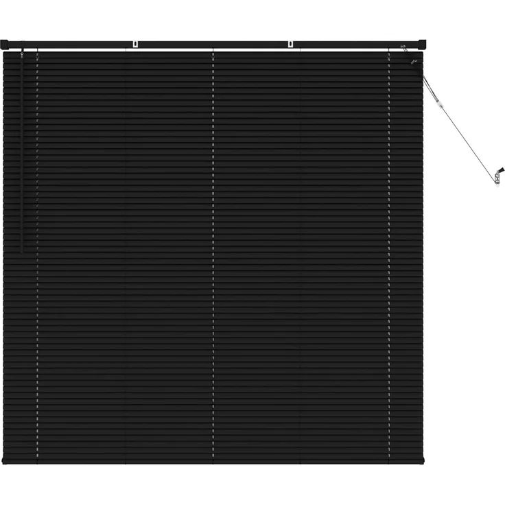 vidaXL Venezianische Jalousie Schwarz 150 x 130 cm 25 mm PVC 42003741 – Bild 2