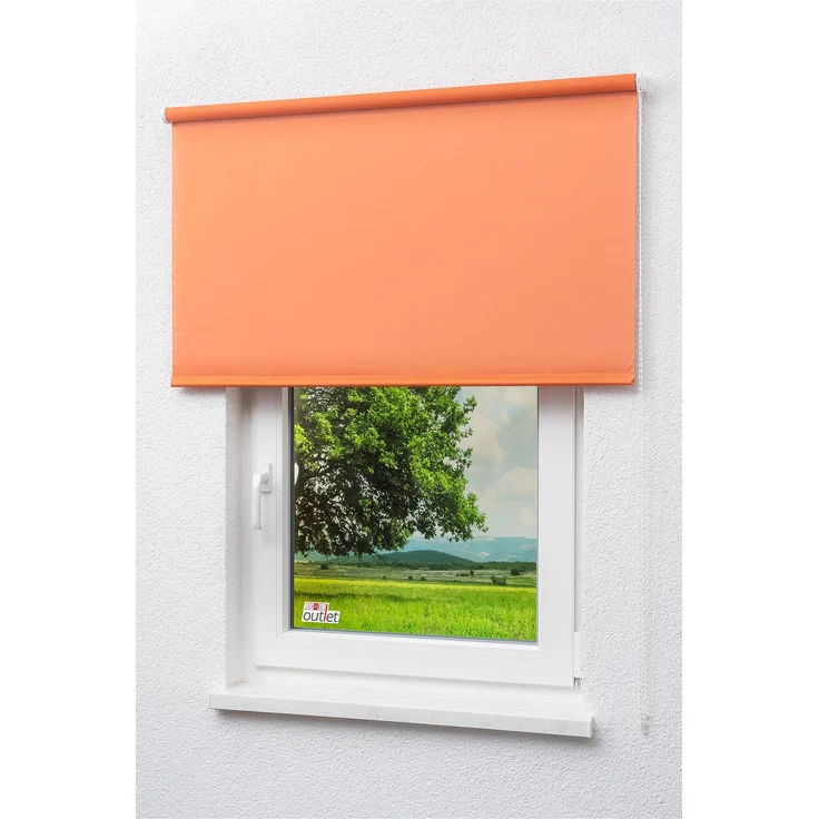 Lysel Outlet - Verdunkelungsrollo Shiny Rotorange, (B x H) 102.50cm x 175cm in orange/rotorange – Bild 4