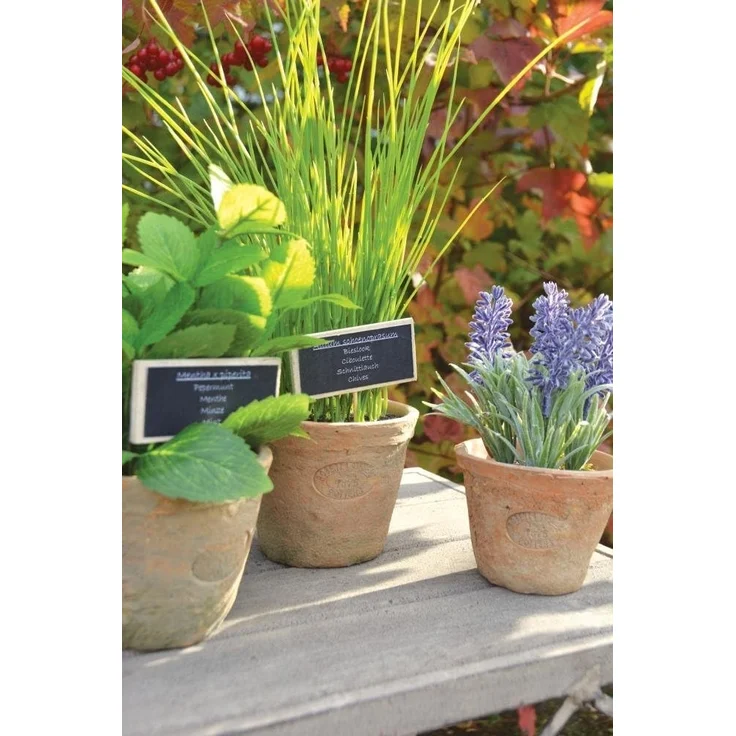 Esschert Design Kunststoffpflanze Minze im Topf, Größe L, ca. 11 x 11 x 19 cm – Bild 3