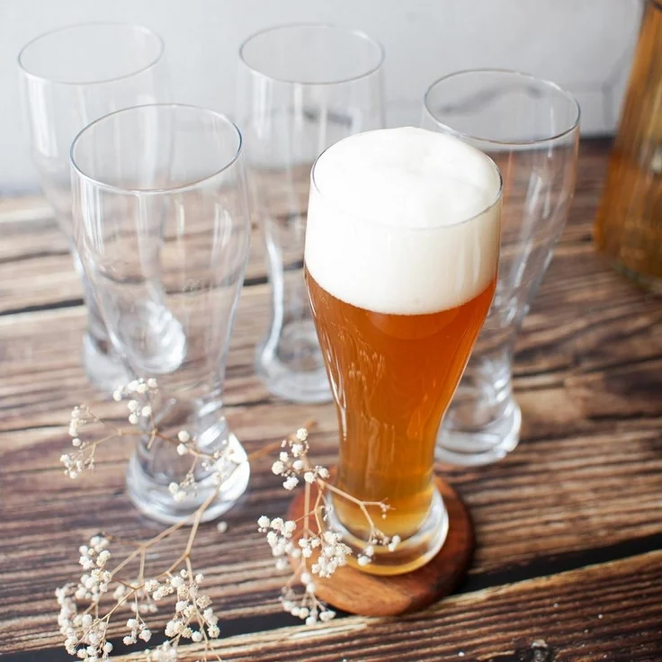 6 Weizengläser 0,5L (max. 580ml) Biergläser Bierglas Weissbiern Weissbierglas Weizenbierglas – Bild 3