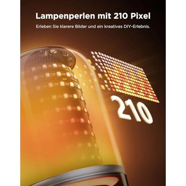 Govee Table Lamp 2 Pro x JBL, Kabellose Smart Tischlampe mit Lautsprecher, Musik Licht-Synchronisation, 210 RGBIC LED-Perlen, 5200 mAh Akku, 100+ Szenenmodi, Matter-Kompatibel, DIY anpassbar – Bild 4