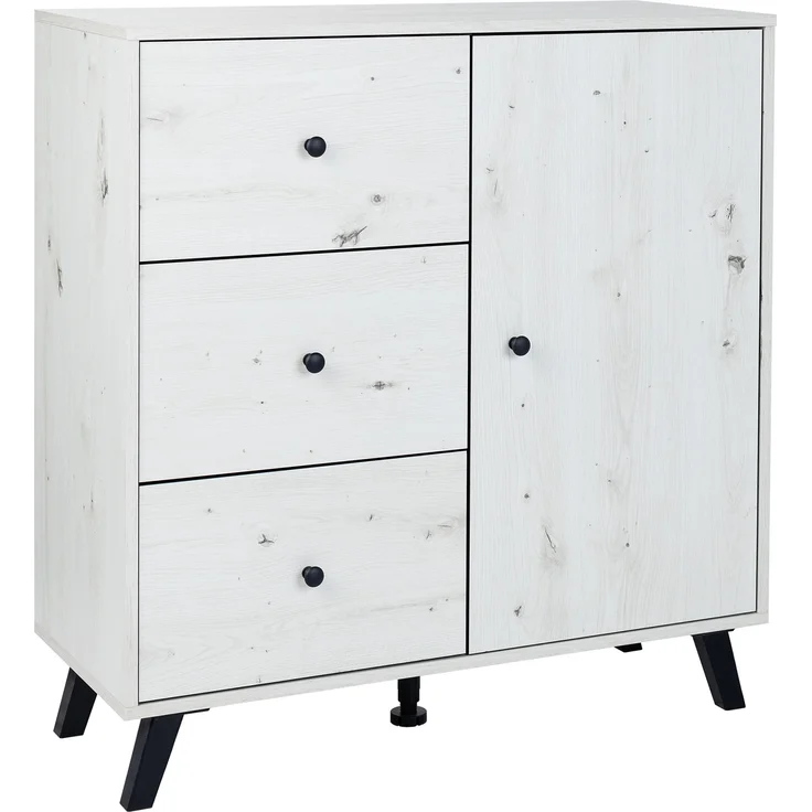 Wickelkommode mit abnehmbarem Wickelaufsatz Lavea, (B/H/T): 88/100/75 cm, White Oak, Arthur Berndt – Bild 4