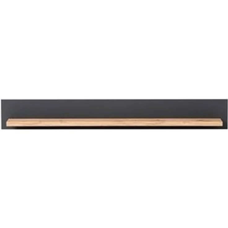 Lomadox Wandregal CESENA-61, Wandboard Landhaus in anthrazit mit Wotan Eiche Nb, 150/20/20 cm – Bild 6