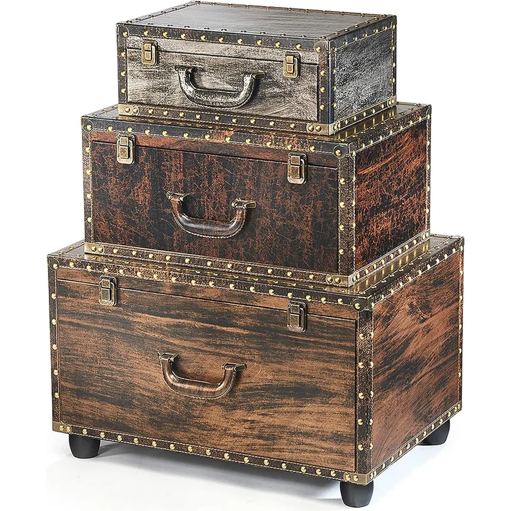 Kobolo Regal Kommode Kofferkommode VACAY aus MDF und PU – Bild 1