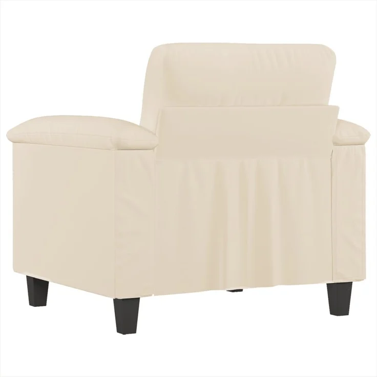 vidaXL Sessel Beige 60 cm Mikrofasergewebe 359554 – Bild 4