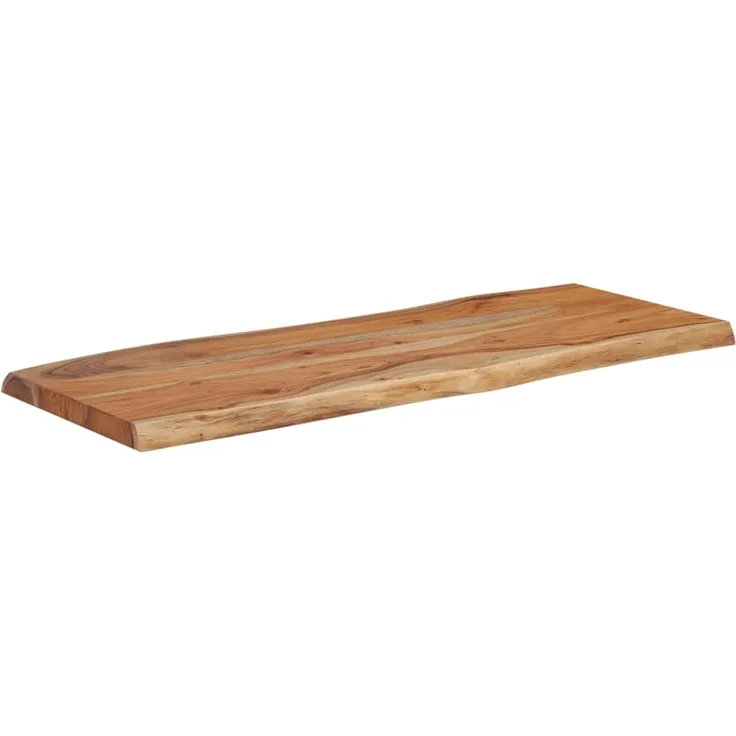 vidaXL Tischplatte 100x40x2,5cm Rechteckig Massivholz Akazie Baumkante 370612