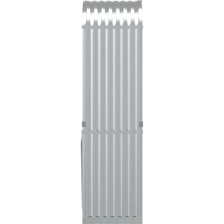 vidaXL Kaminholzunterstand Silbern 40x45x170 cm Verzinkter Stahl 364588 – Bild 4