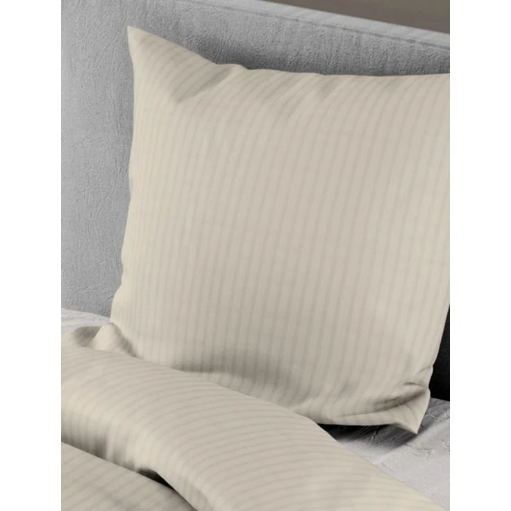 MONDO Bettwäsche ATIP, 155 x 220 cm, Beige, Baumwolle, Interlock-Jersey, mit Reißverschluss – Bild 3