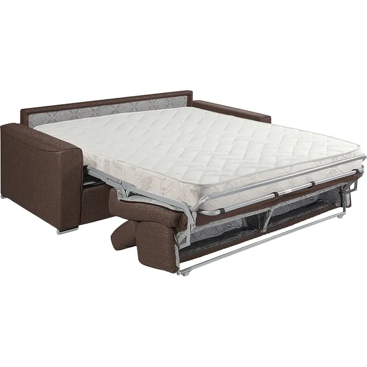 Vente-unique - VIZIR Sofa Stoff Braun - B 223 cm94 cm x H 110 cm95 cm x L 176 cm – Bild 3