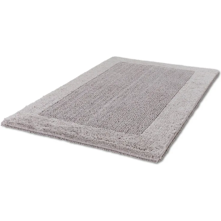 SCHÖNER WOHNEN-Kollektion Badematte Bahamas Bordüre, Höhe 30 mm, fußbodenheizungsgeeignet, Baumwolle, rechteckig, beidseitig verwendbar