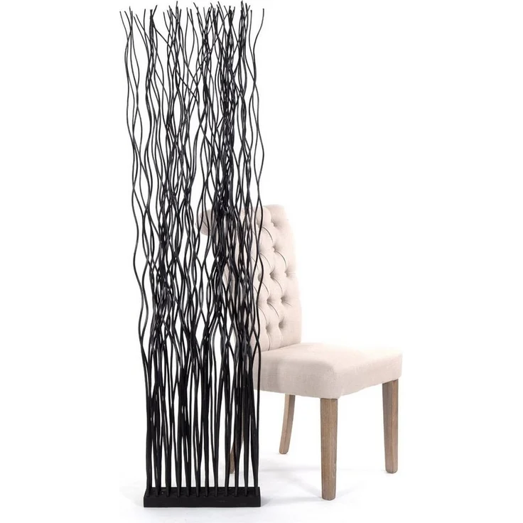 DESIGN DELIGHTS Paravent RAUMTEILER "WAVE", Weidenholz, 170x40cm (HxB), Paravent, Trennwand – Bild 3