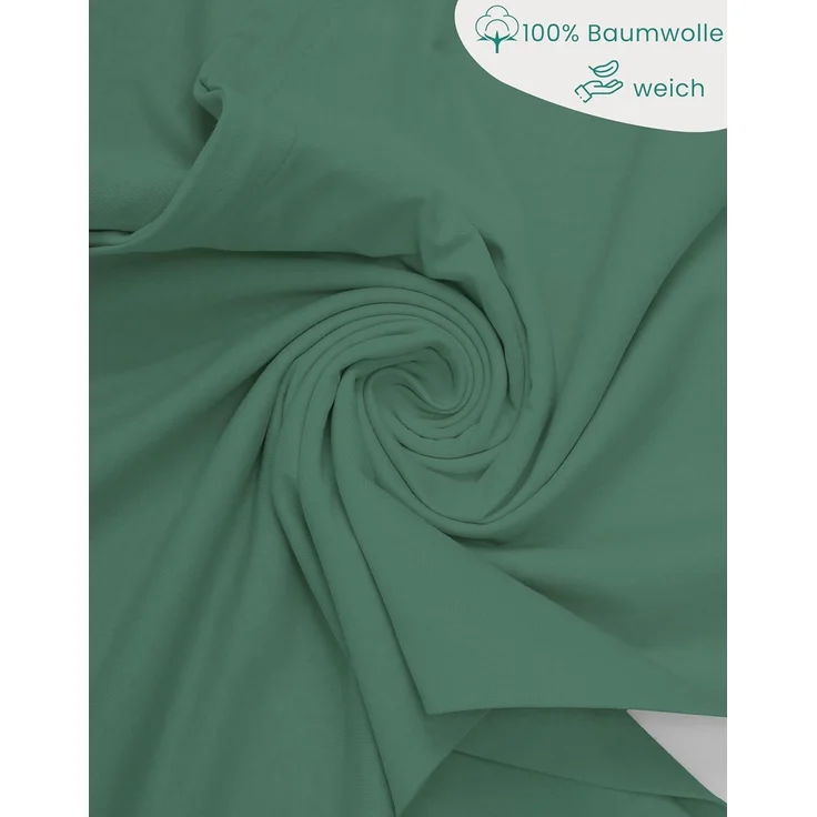 livessa Kissenbezug 100 % Baumwolle, %100 Baumwolle Jersey Stoff 140 g/m², Ultra weich und atmungsaktiv – Bild 4