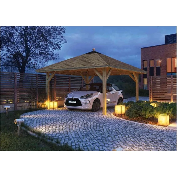 Karibu Pavillon Carport Classic Kirn 1