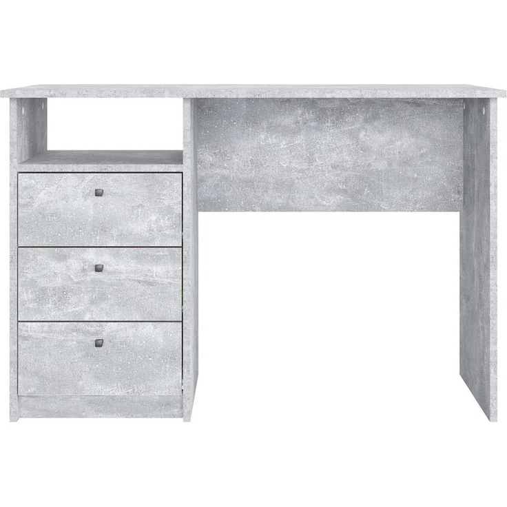KOMTO Schreibtisch Oslo 110 H Griffe Computertisch Klein Arbeitstisch mit Schubladen, Büro PC-Tisch Kinderschreibtisch Schreibtisch 110 x 50 x 74 cm – Bild 3