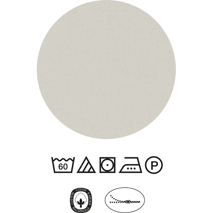 Traumhaft schlafen - Castell - Markenbettwäsche Baumwoll Linon Bettwäsche 0040992 BLÜMCHEN, taupe, 1x 155x200 cm + 1x 80x80 cm – Bild 5
