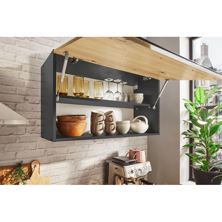 Winkelküche >Jazz< anthrazit / Artisan Eiche Dekor - 260x200x60 (BxHxT) – Bild 5