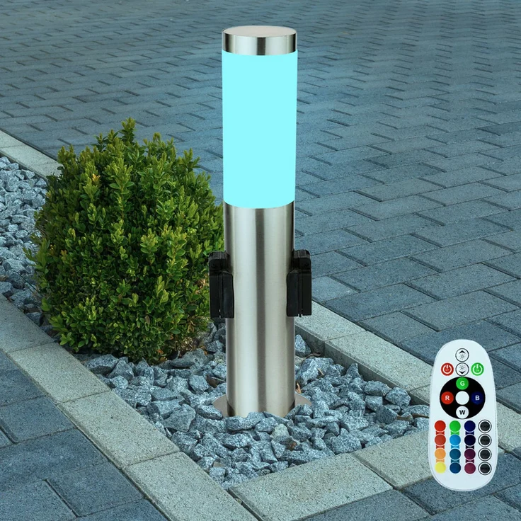 Elegante RGB LED Stehleuchte für den Außenbereich – Bild 3