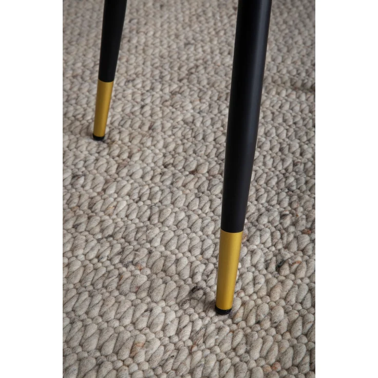 FINEBUY Esszimmerstuhl FB59819 (2er Set Samt Schwarz Küchenstuhl Gepolstert Modern), Polsterstuhl Esszimmer, Schalenstuhl ohne Armlehne – Bild 5