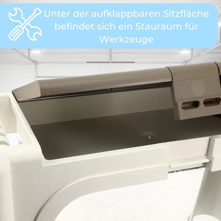 2er Set Kniebank 2in1 Kniekissen Garten Bank Sitzhocker Gartenkniebank Stauraum Kniehocker Gartenarbeit Gartenhocker mit Aufstehhilfe – Bild 3