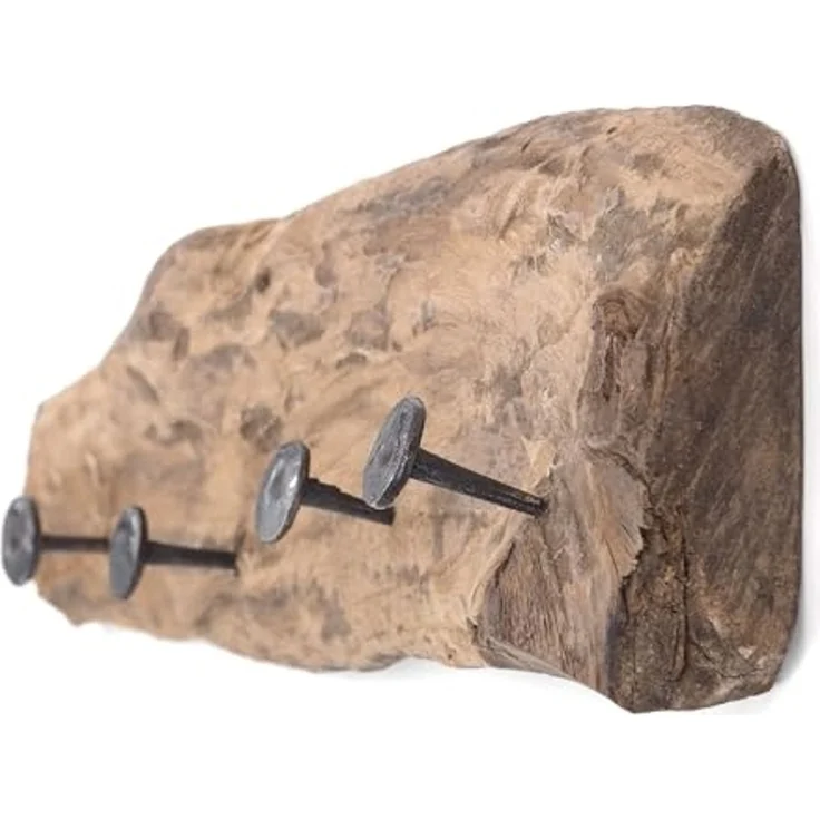 DESIGN DELIGHTS Wandgarderobe WANDGARDEROBE "Holz massivROOTS 50", Holz massivholzwurzel, 50x12cm(L – Bild 6