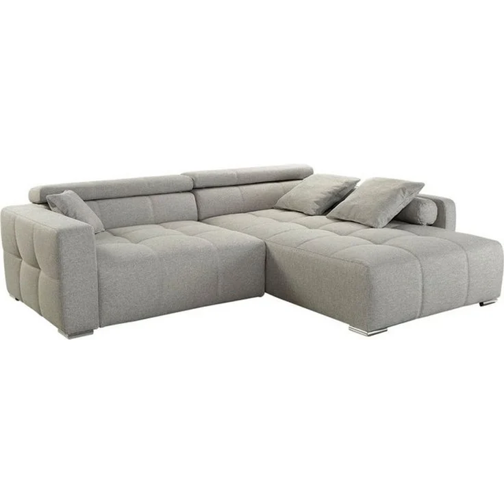 Jockenhöfer Gruppe Ecksofa Salerno L-Form, im Big-Sofa-Style, mit Kopf- bzw. Rückenteilverstellung und Zierkissen – Bild 4