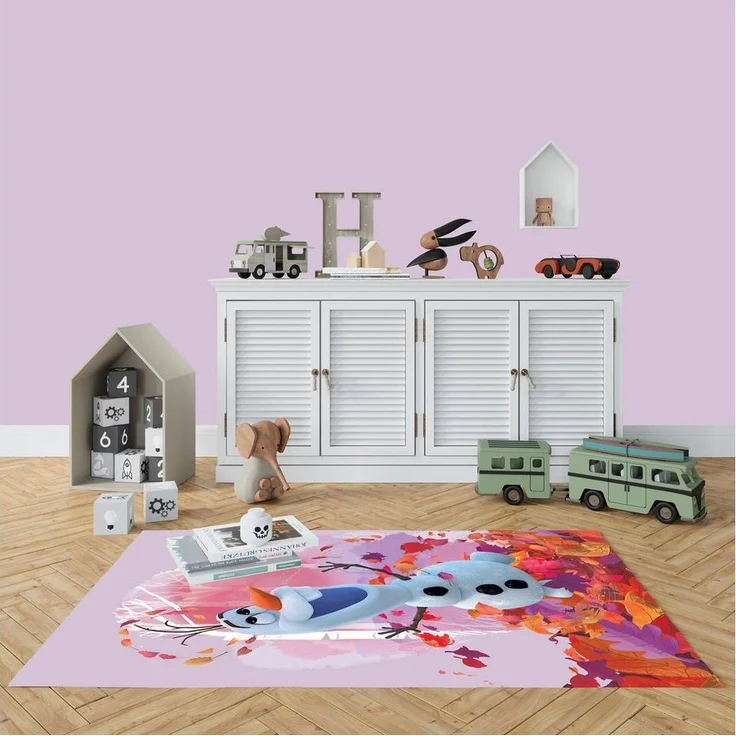 BERONAGE Kinderteppich Frozen Die Eiskönigin Olaf Summer Spiel-Teppich 100x133 cm, rechteckig, Höhe: 10 mm, rutschfest – Bild 2