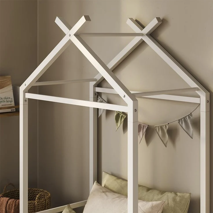 Bodenbett Roofy Weiß 90x200 Vitalispa – Bild 4