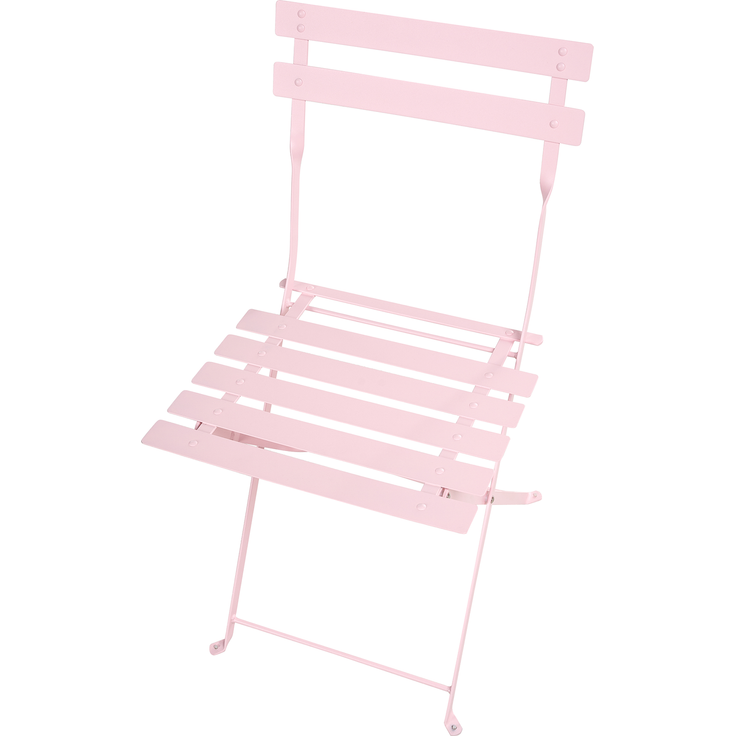 Gartenmöbel Set 4-Sitzer FIORI klappbar Metall Pastellrosa – Bild 7
