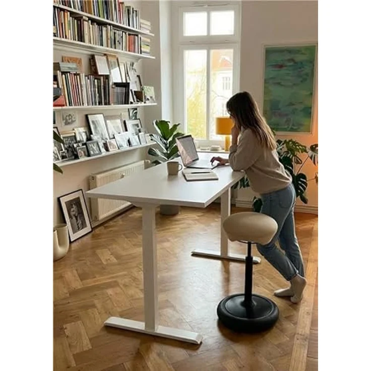 Topstar SITNESS HOP HIGH | Ergonomischer Sitzhocker mit dreidimensionaler Bewegung | Sitness-Technologie | Made in Germany | Farbe: schwarz/schwarz – Bild 5