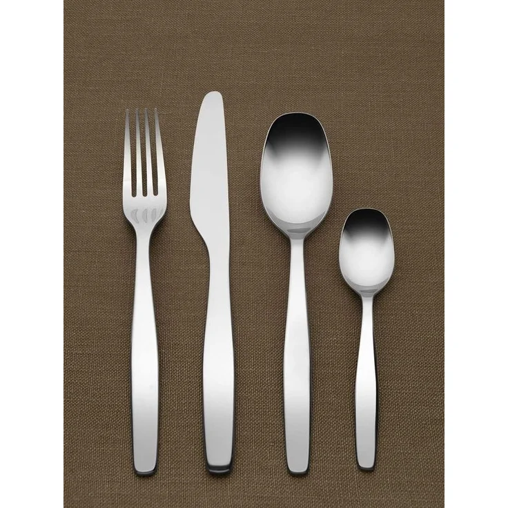 Alessi Itsumo Dessertgabel 6 Stück, poliert, Edelstahl 18-10, silber, spülmaschinenfest, 17. 5 cm – Bild 7