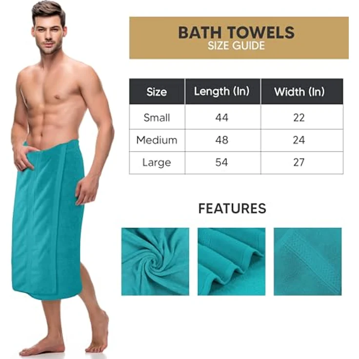Utopia Towels 4er-Pack Badetücher Set, Premium 100% ringgesponnene Baumwolle, 69 x 137 cm, sehr saugfähig, weiches Gefühl, türkise Duschtücher – Bild 2