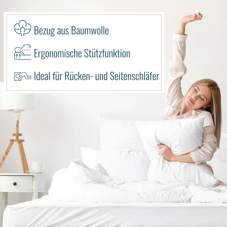 Sympathica Nackenstützkissen Stift- Latex Nackenkissen orthopädisch – Bild 4