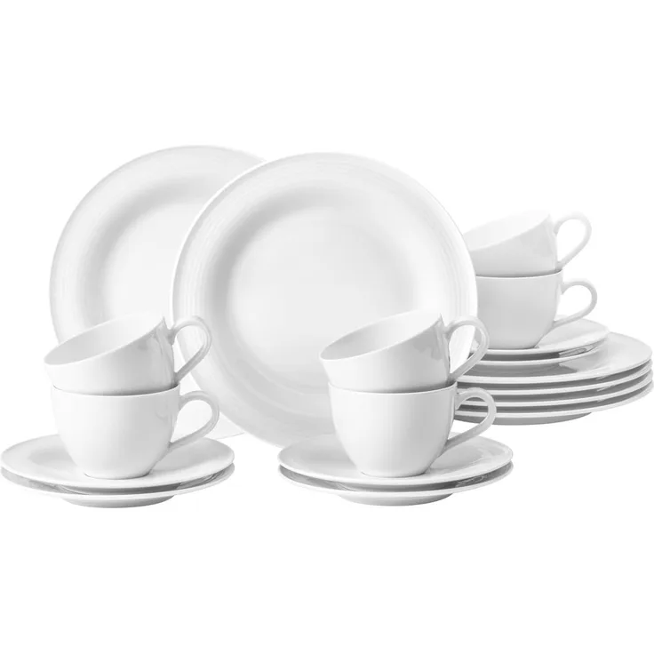 Seltmann Weiden Beat Kaffeeservice 18-teilig weiß