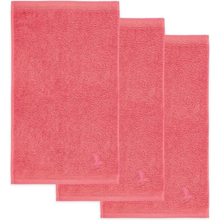 Möve Superwuschel Gästetuch 30x50 cm aus 100% Baumwolle, Coral 3er Set – Bild 2