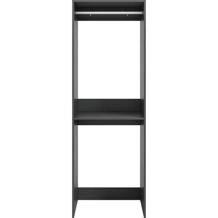 Waschmaschinenschrank (B/H/T: 66x195x60 cm) in anthrazit Nachbildung – Bild 4