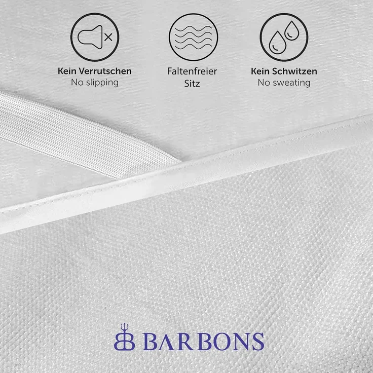 BARBONS Matratzenschoner 180x200 - Oeko-TEX Zertifiziert wasserdichte Matratzenauflage Inkontinenzunterlage waschbar Nässeschutz Atmungsaktiv (Poly. 180x200 cm) – Bild 3