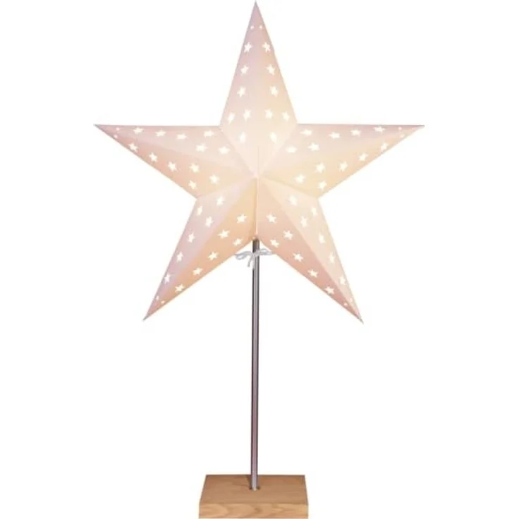 Star Leo Standleuchte, Papier, Beige/Braun, 60 x 43 cm – Bild 6