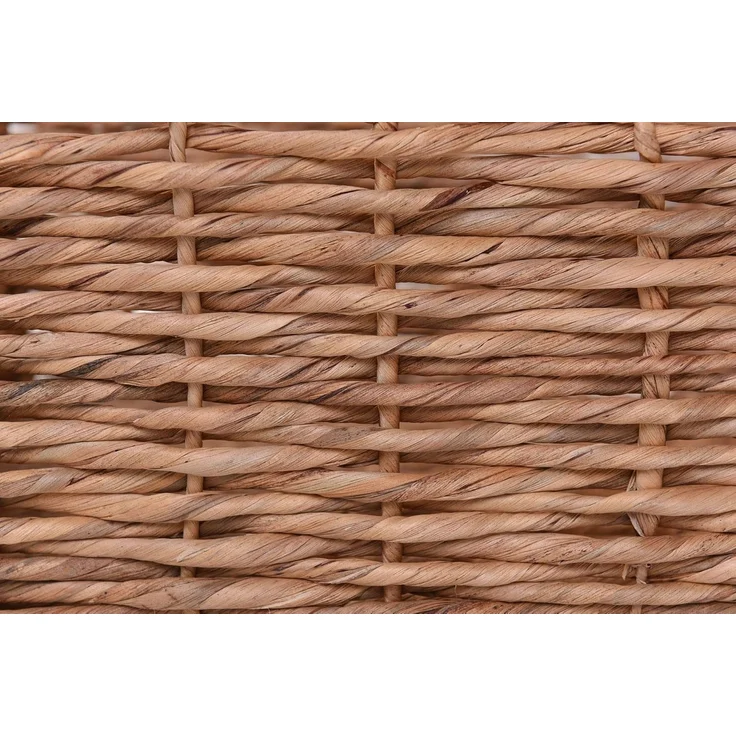 VIVANNO Regalkorb Wasserhyazinthe KIRA 2er Set, Natur Geflochten 35,50x25x20 cm – Bild 7