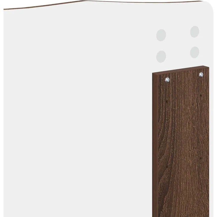 vidaXL Bettrahmen Braun Eichen-Optik 120 x 200 cm Massives Kiefernholz 3413332 – Bild 10