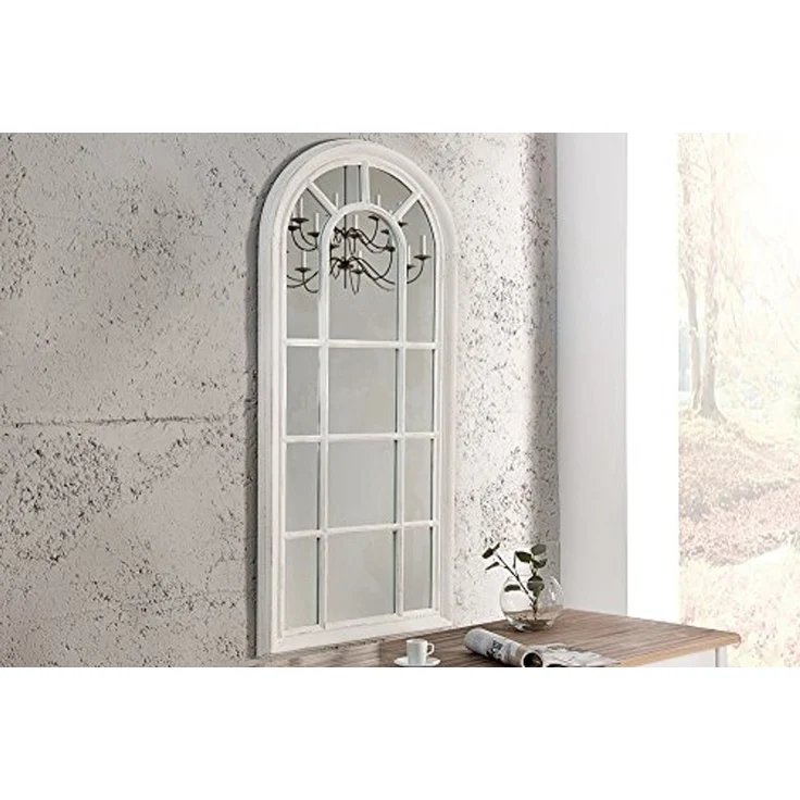 riess-ambiente Wandspiegel CASTILLO 140cm creme (Einzelartikel, 1-St), Wohnzimmer · halbrund · Holz · mit Rahmen · groß · Deko – Bild 3